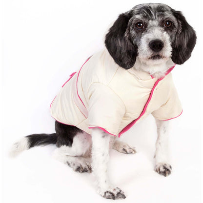 Warm Insulated Pet Jacket with Diamond Buckle Design Fashion