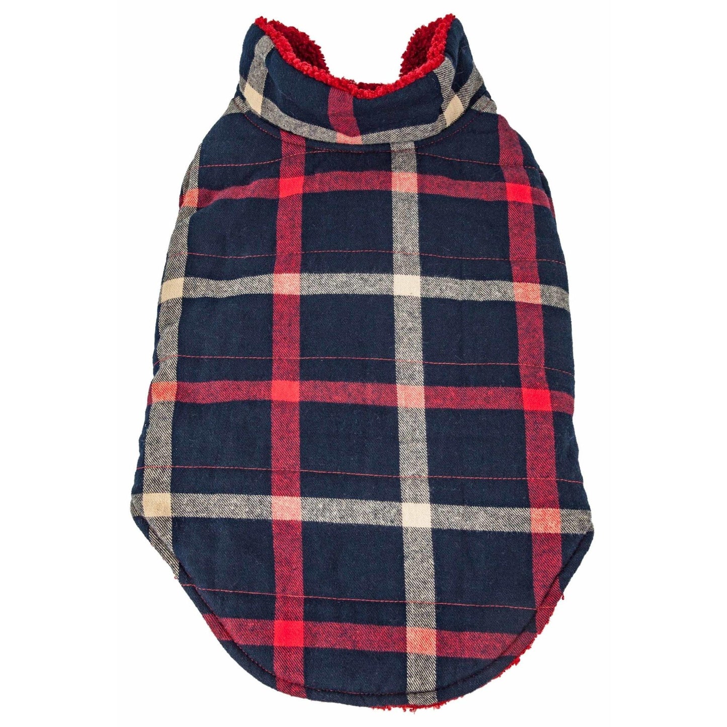 Warm Plaid Dog Coat Fashion