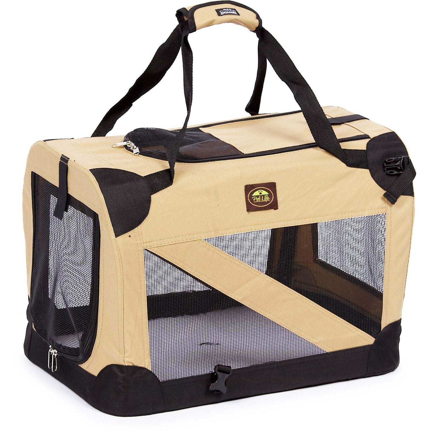 Sturdy folding pet crate with 360° vista view Transport