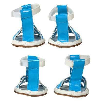 Waterproof pet sandals for hot asphalt