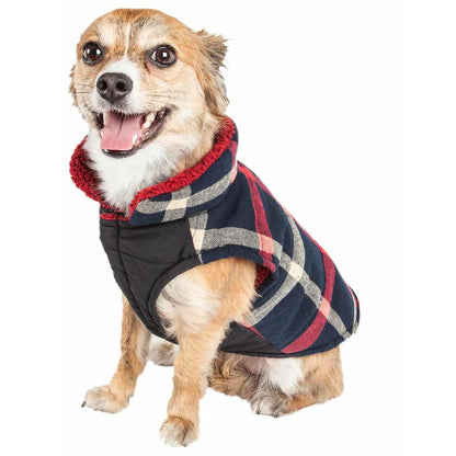 Warm Plaid Dog Coat Fashion