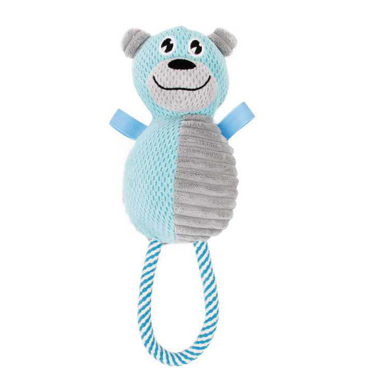 Pet Life Plush Huggabear Dog Toy: Natural, Eco-friendly, Washable, Chewable, Squeaker, Multiple Colors. - Wolldi