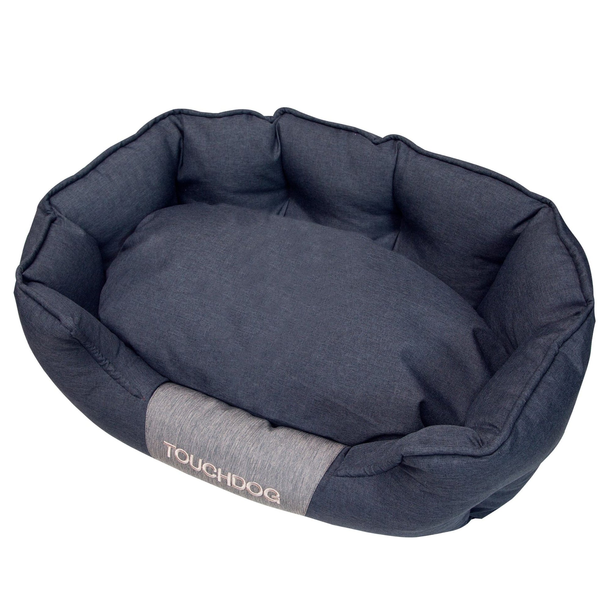 Water-resistant, durable, and comfortable dog bed with removable, machine-washable cushion. - Wolldi