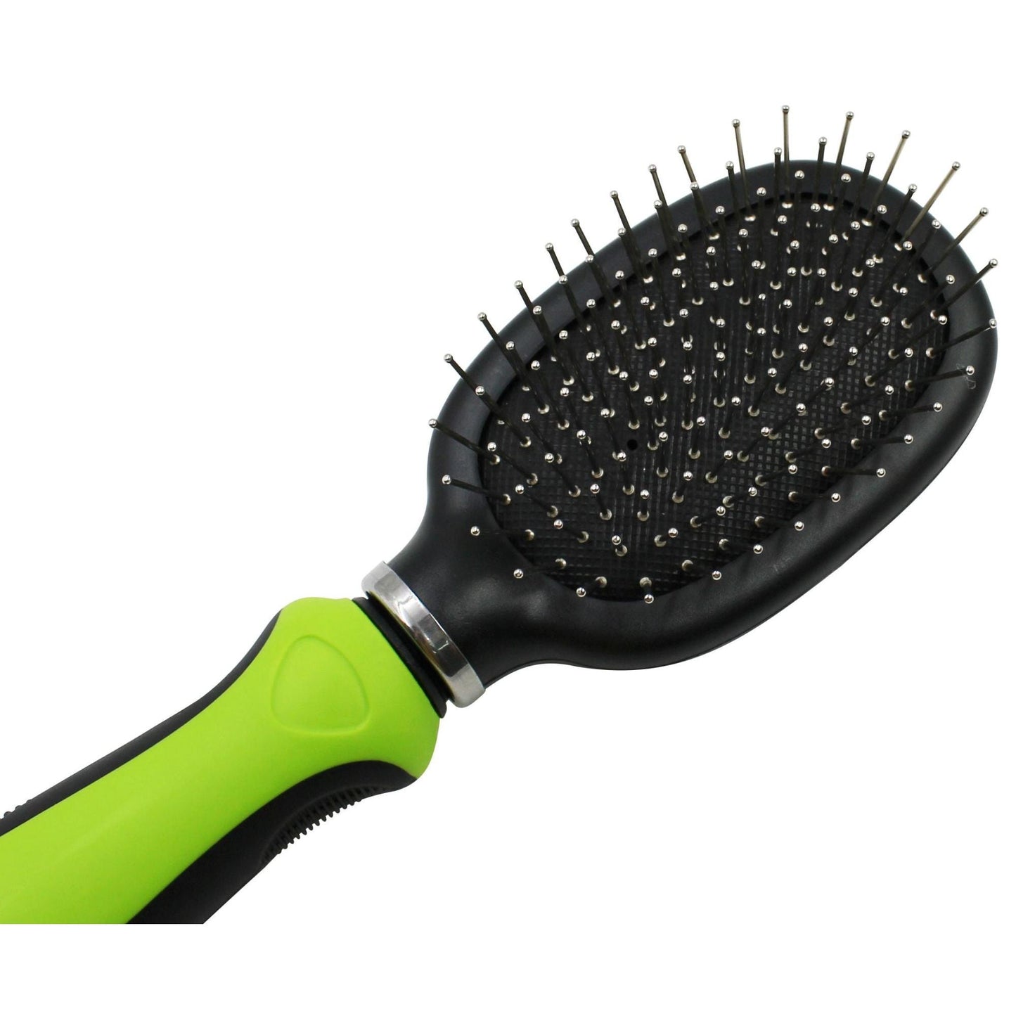 The Pet Life Flex Series 2-in-1 Dual-Sided Pet Brush: Smooths, Removes Mats, Multiple Colors. - Wolldi