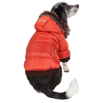 Metallic Pet Parka Coat with 3M Thinsulate and Removable Hood Fashion