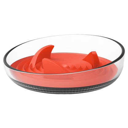 The Pet Life 'Cirlicue' Shark Fin Pet Bowl is durable, easy to clean, and promotes slow feeding. - Wolldi