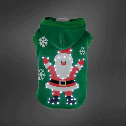 LED Santa Sweater with Flashing Lights