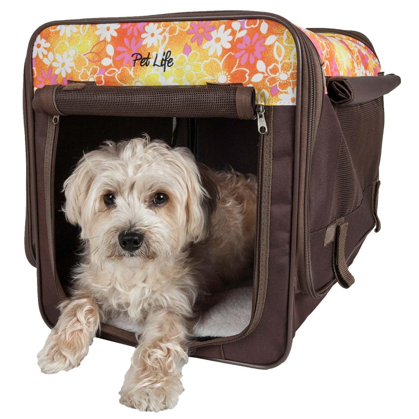 Floral Folding Collapsible Pet Crate Felina