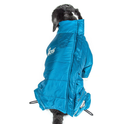 Dog jacket for extreme weather.