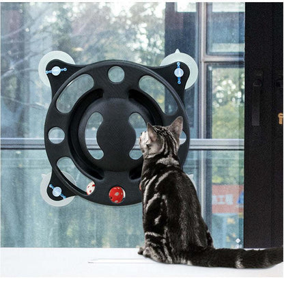 The Pet Life 'Sticky-Swipe' Kitty Cat Toy sticks to surfaces for interactive play. - Wolldi