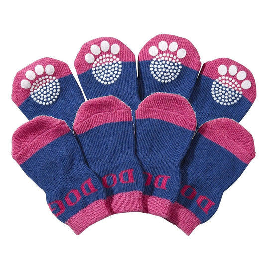 Rubberized pet socks with gripped soles Fashion