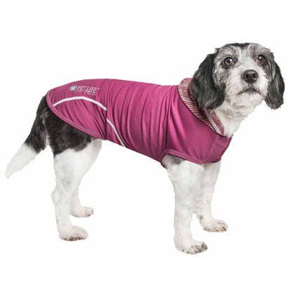 The Pet Life Active 'Pull-Rover' dog tank top hoodie offers comfort, breathability, and UV protection. - Wolldi