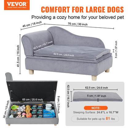 Grey Pet Sofa Comfort