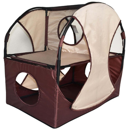 Collapsible Cat House for Multiple Cats HomeStyle