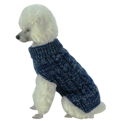 Cable Knitted Dog Sweater Fashion