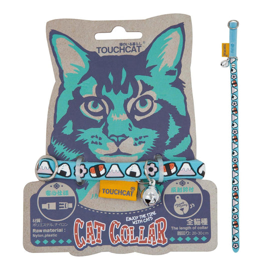 The Touchcat Bell-Chime Cat Collar is a stylish, durable collar with adjustable sizing. - Wolldi