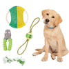 Eco-friendly jute pet toy set with rubberized and plush toys Playtime