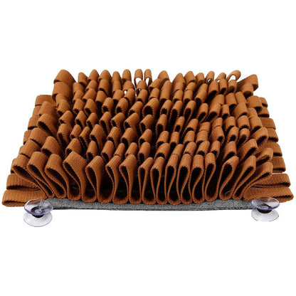 The Pet Life 'Sniffer Grip' is a suction-based snuffle mat for pets, perfect for cognitive development and digestive aid. - Wolldi