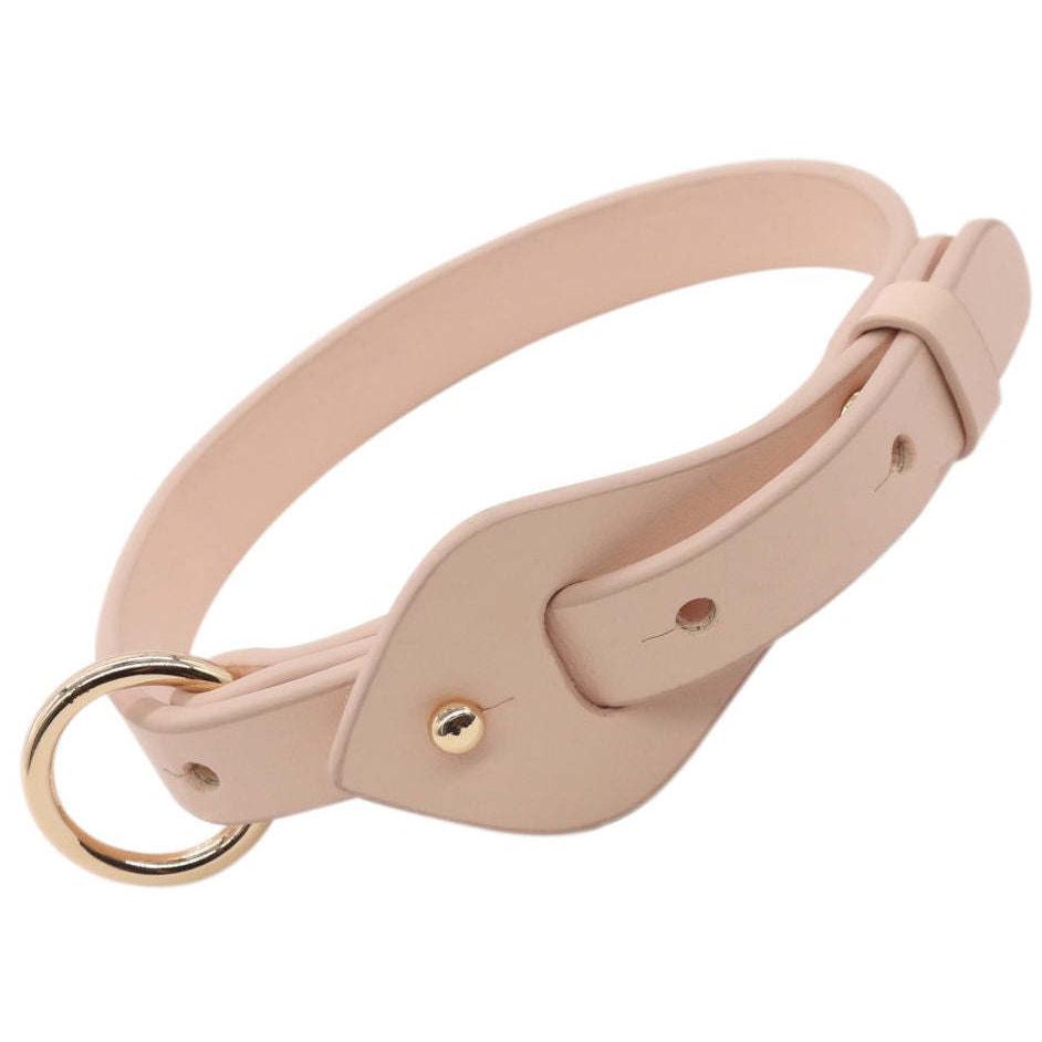 'Ever-Craft' Boutique Series Adjustable Designer Leather Dog Collar in multiple sizes and colors. - Wolldi