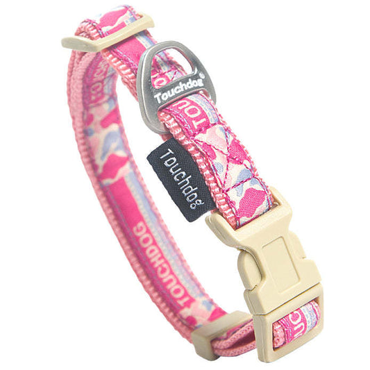 Durable, stylish collar and leash with reinforced stitching and adjustable buckle straps. - Wolldi