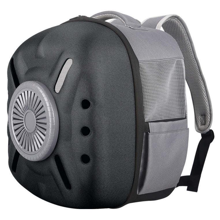 The Pet Life 'Armor-Vent' backpack has a built-in cooling fan and USB power. - Wolldi