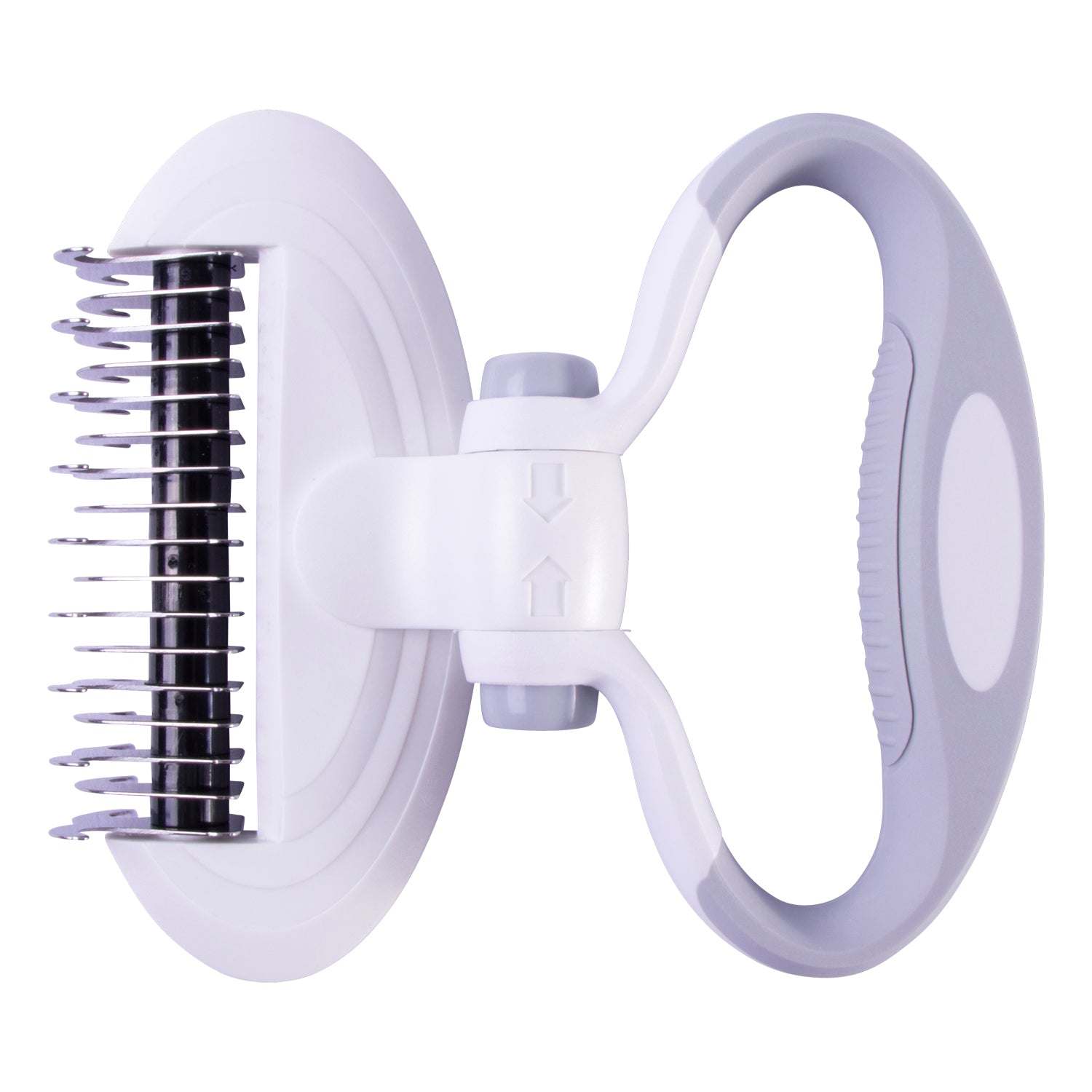 The Pet Life 'Gyrater' Swivel Travel Grooming Dematting Pet Comb is compact, customizable, and perfect for travel. - Wolldi