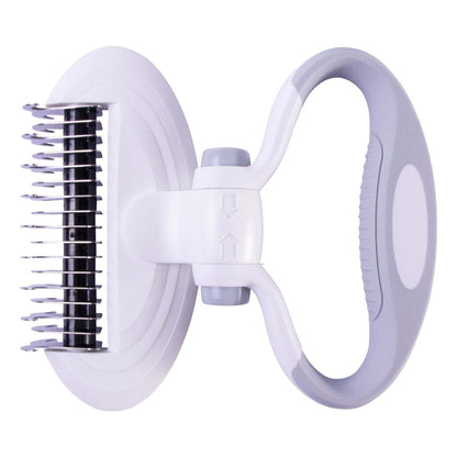 The Pet Life 'Gyrater' Swivel Travel Grooming Dematting Pet Comb is compact, customizable, and perfect for travel. - Wolldi