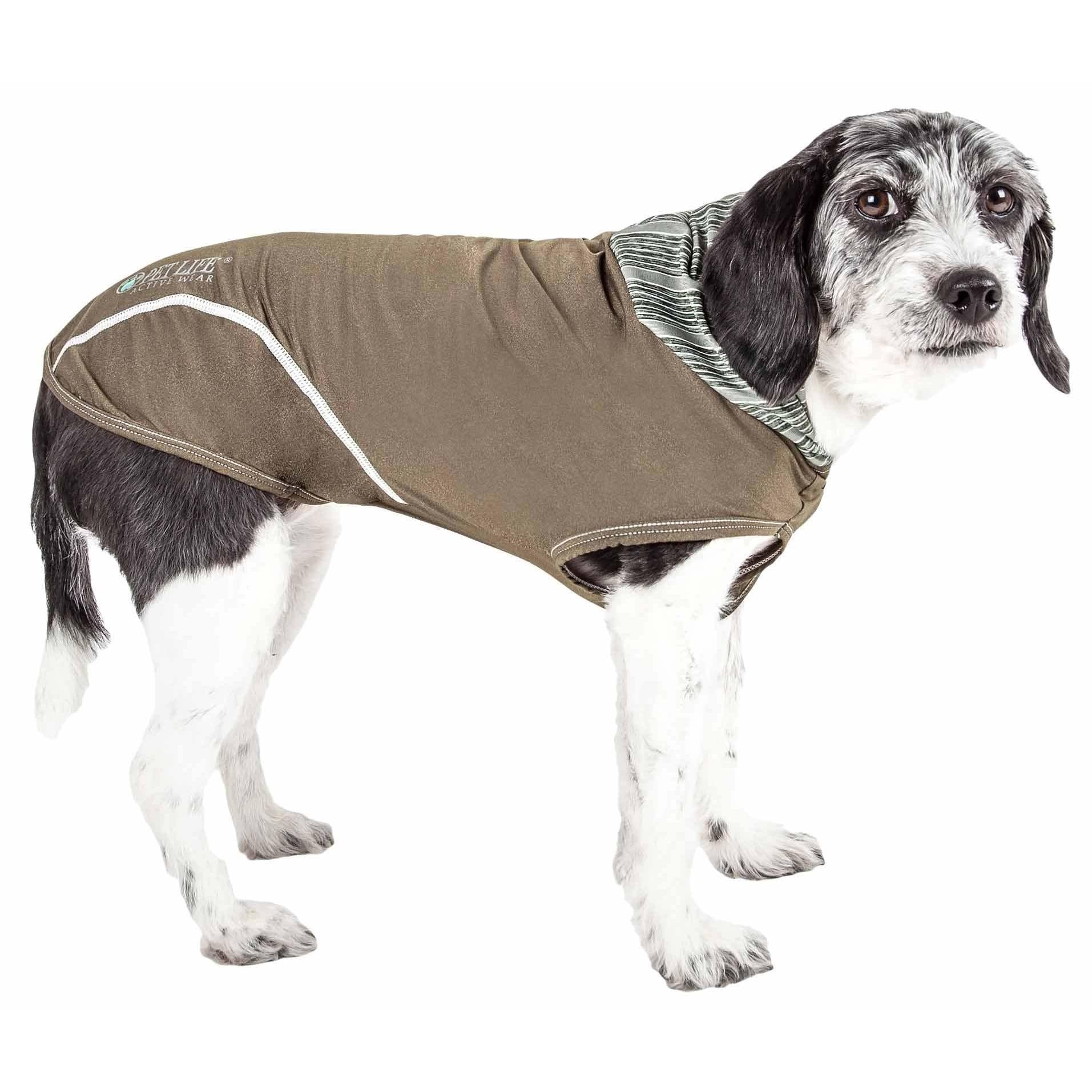 The Pet Life Active 'Pull-Rover' dog tank top hoodie offers comfort, breathability, and UV protection. - Wolldi