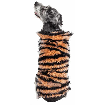 Stylish Tigerbone Fur Dog Coat