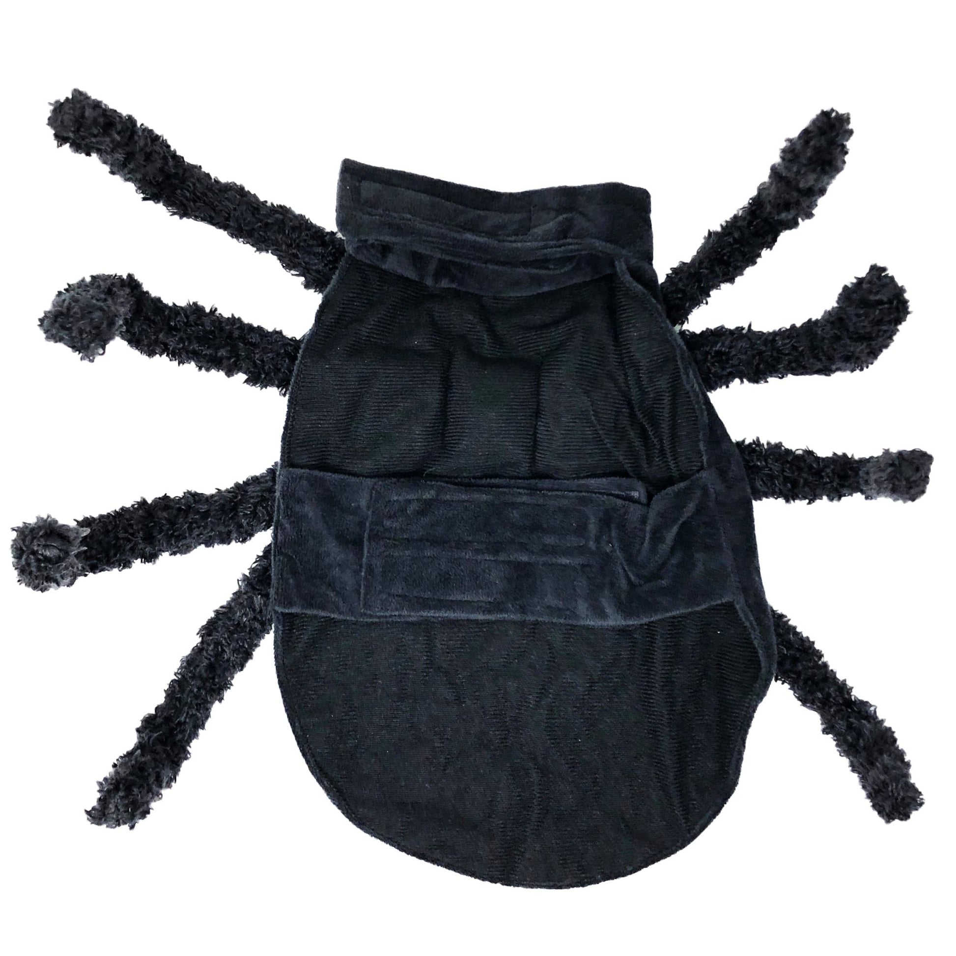 Pet Life 'Creepy Webs' Spider Dog Costume: Adorable yet frightening, machine washable, available in multiple sizes. - Wolldi