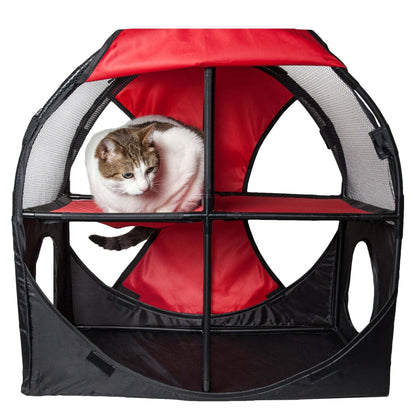 Collapsible Cat House for Multiple Cats HomeStyle