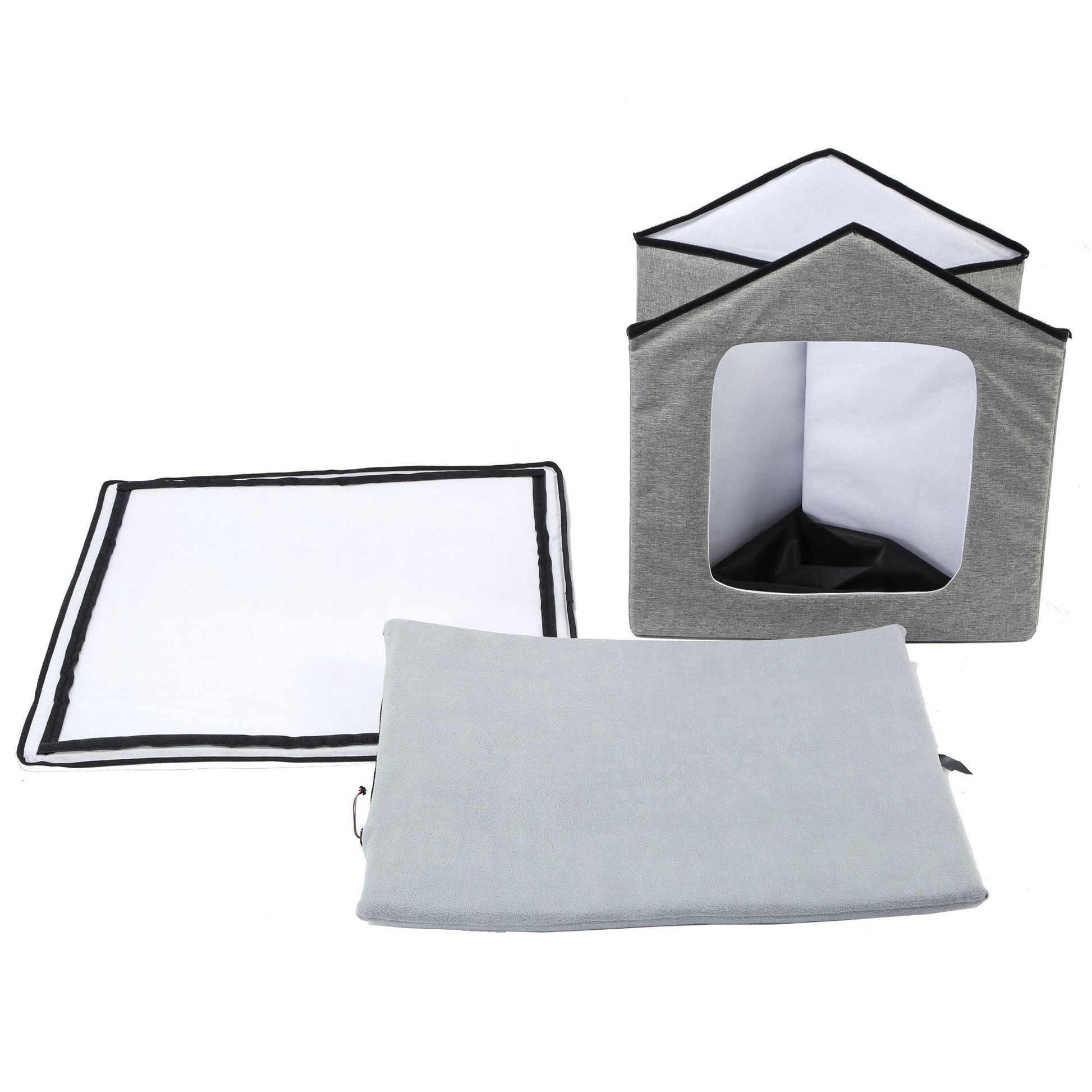 The Pet Life "Hush Puppy" Pet House has built-in heating and cooling for your pet's comfort. - Wolldi