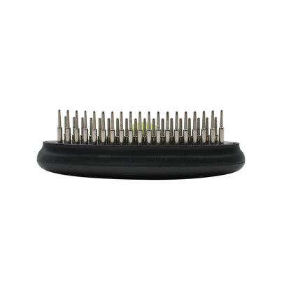The Pet Life Flex Series Dual-Row Grooming Rake is a durable comb that easily removes knots and smoothens fur. - Wolldi