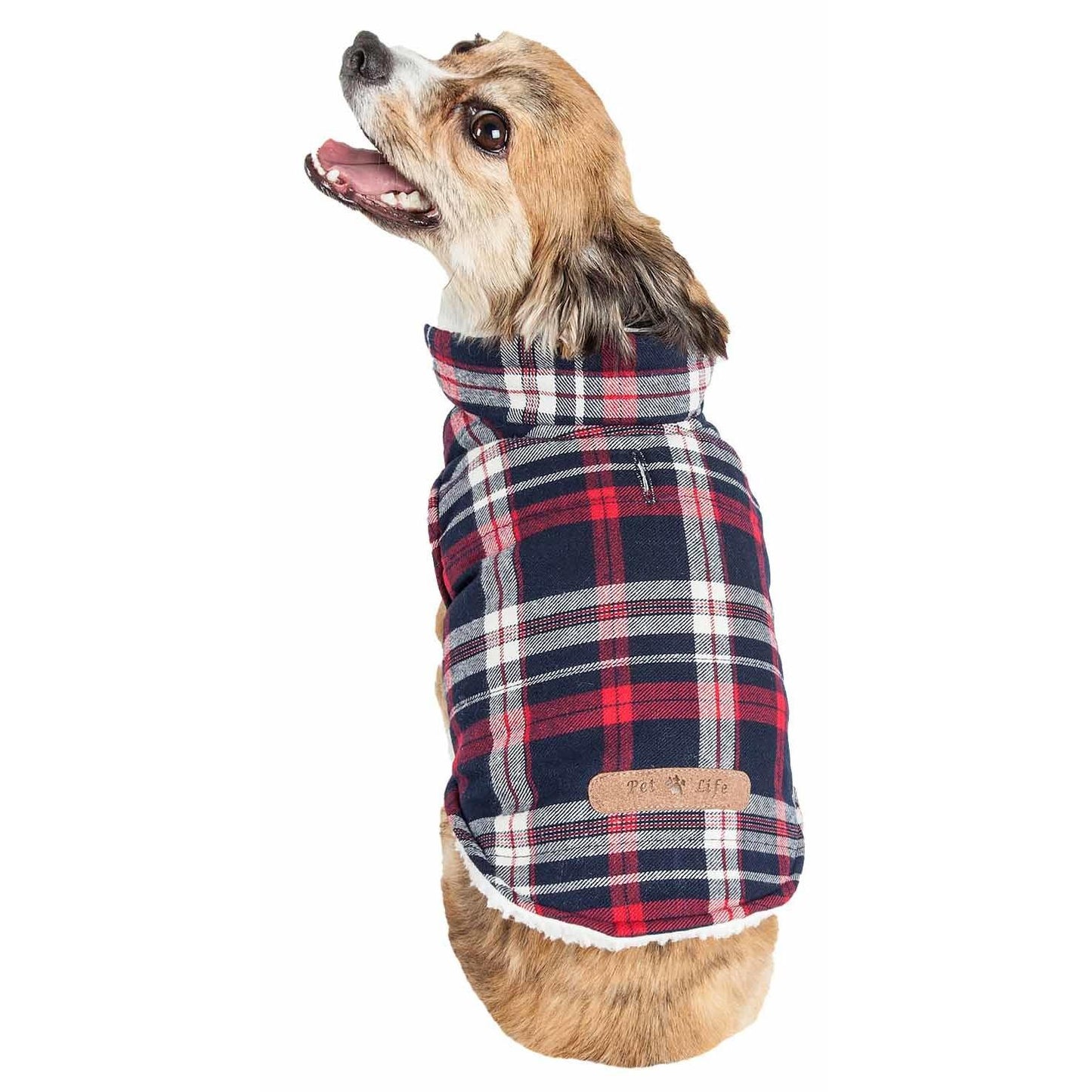 Insulated Dog Coat Plaid Fashion