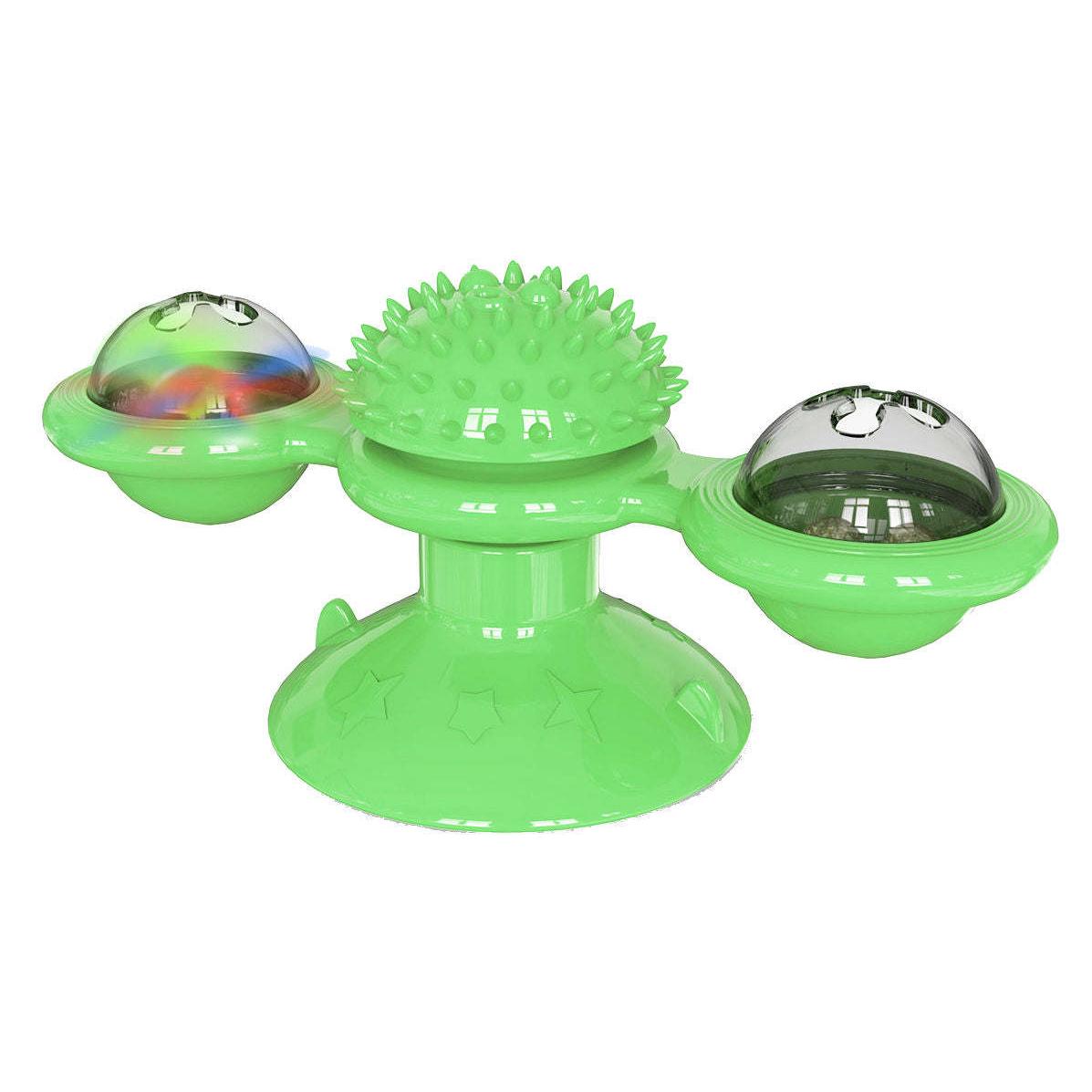 Suction Cat Toy with Catnip and LED Ball