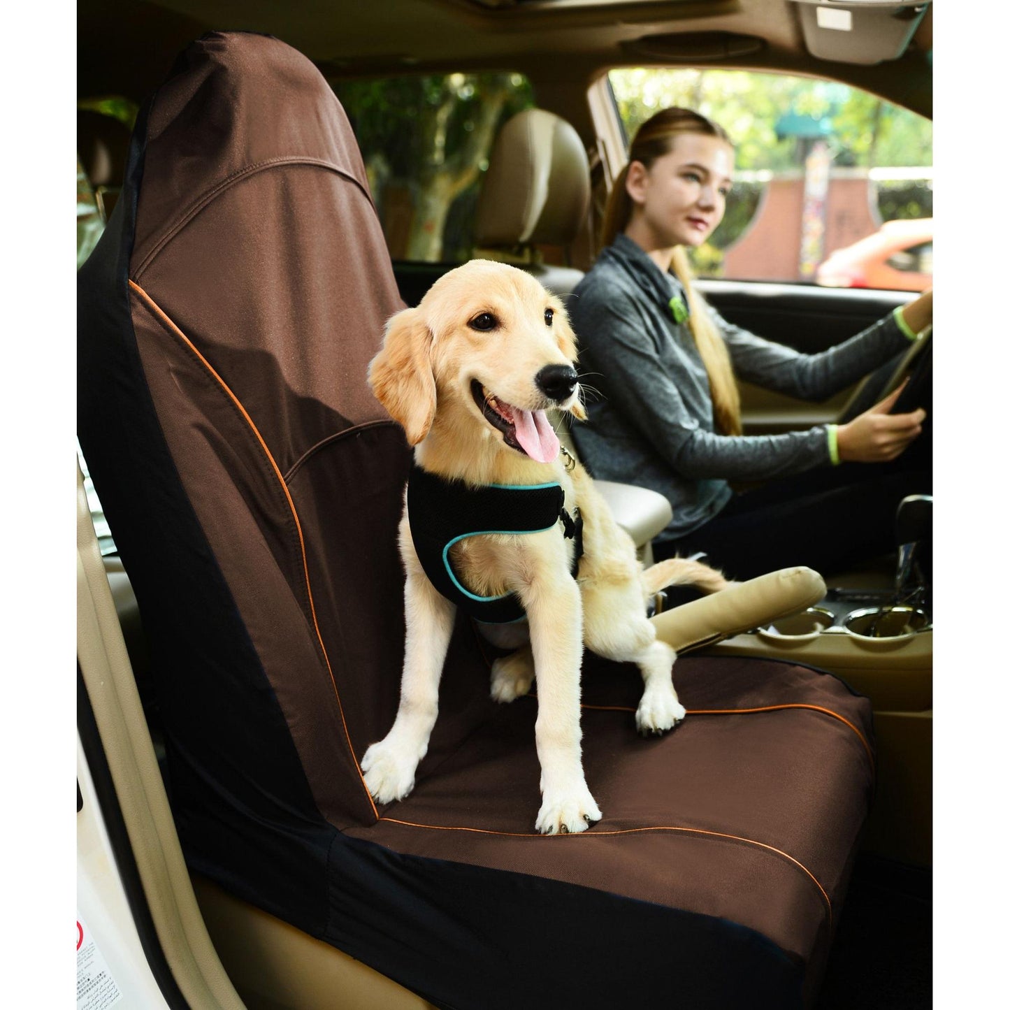 Waterproof car seat cover for spills and pet hair. Explorer