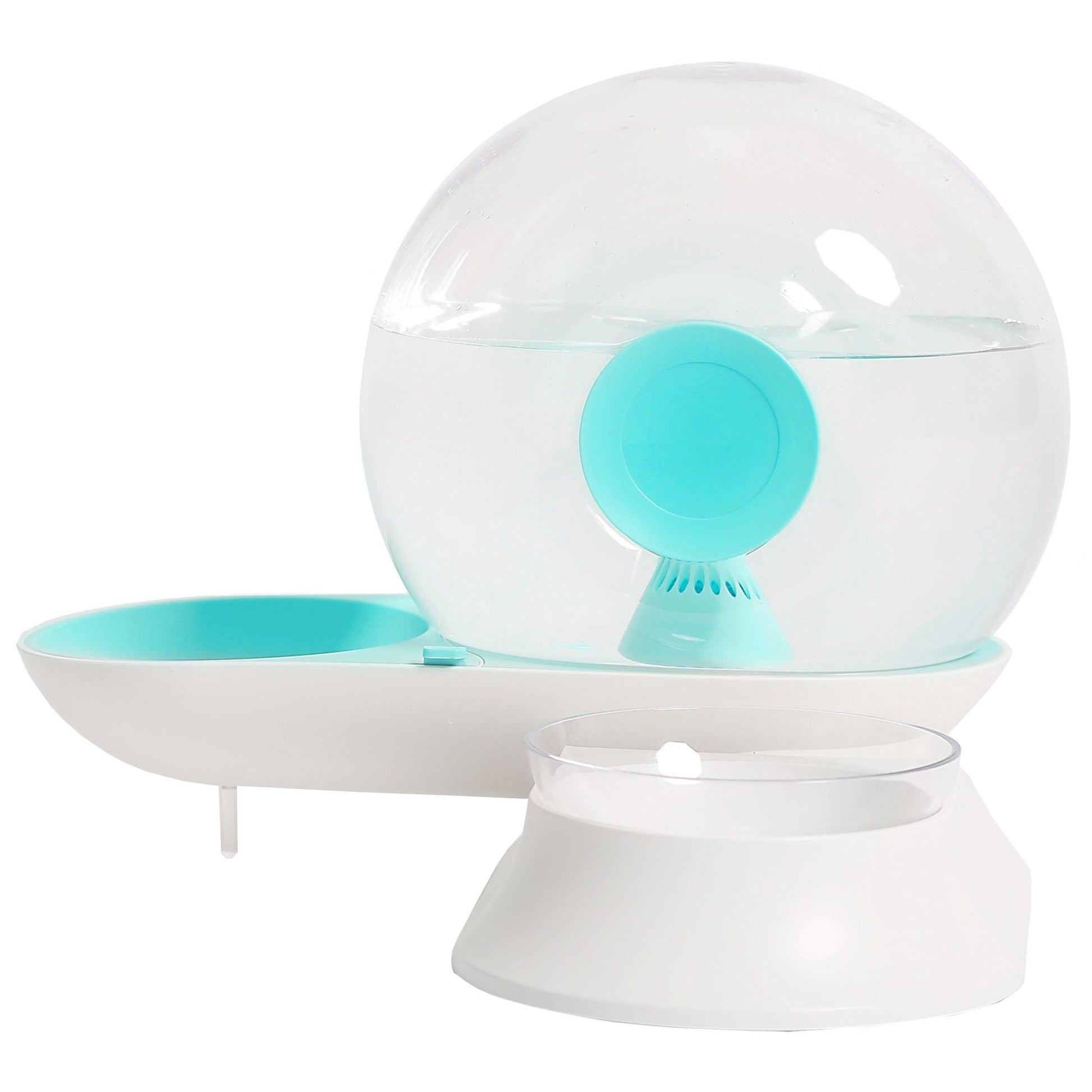 The Pet Life 'Auto-Myst' is a snail-shaped 2-in-1 automatic water dispenser and food bowl for pets. - Wolldi