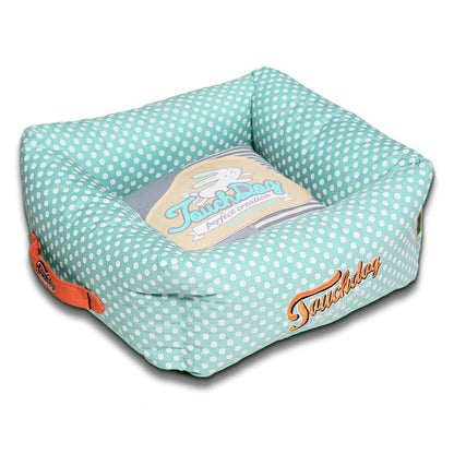 Polka-Striped Polo Dog Bed Comfort