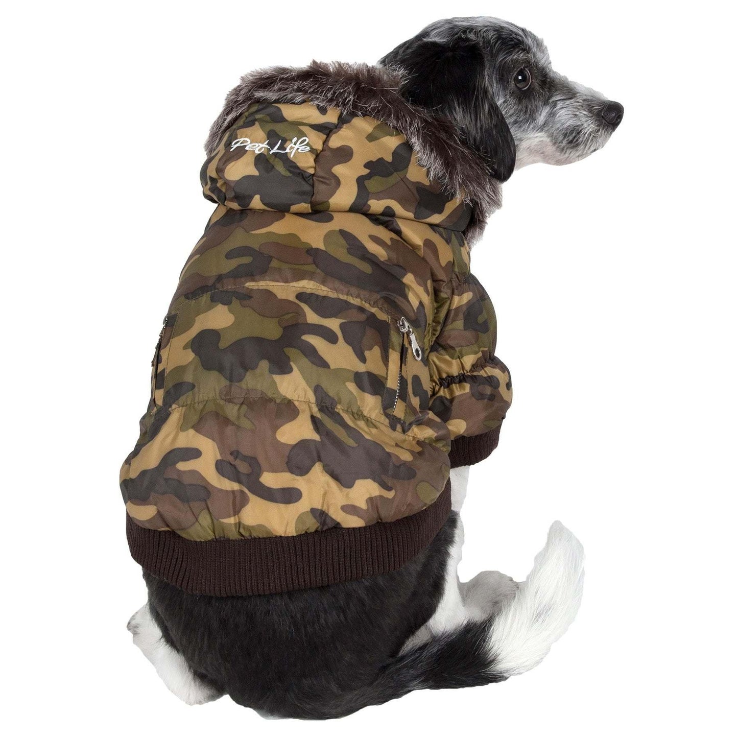 Metallic Pet Parka Coat Fashion