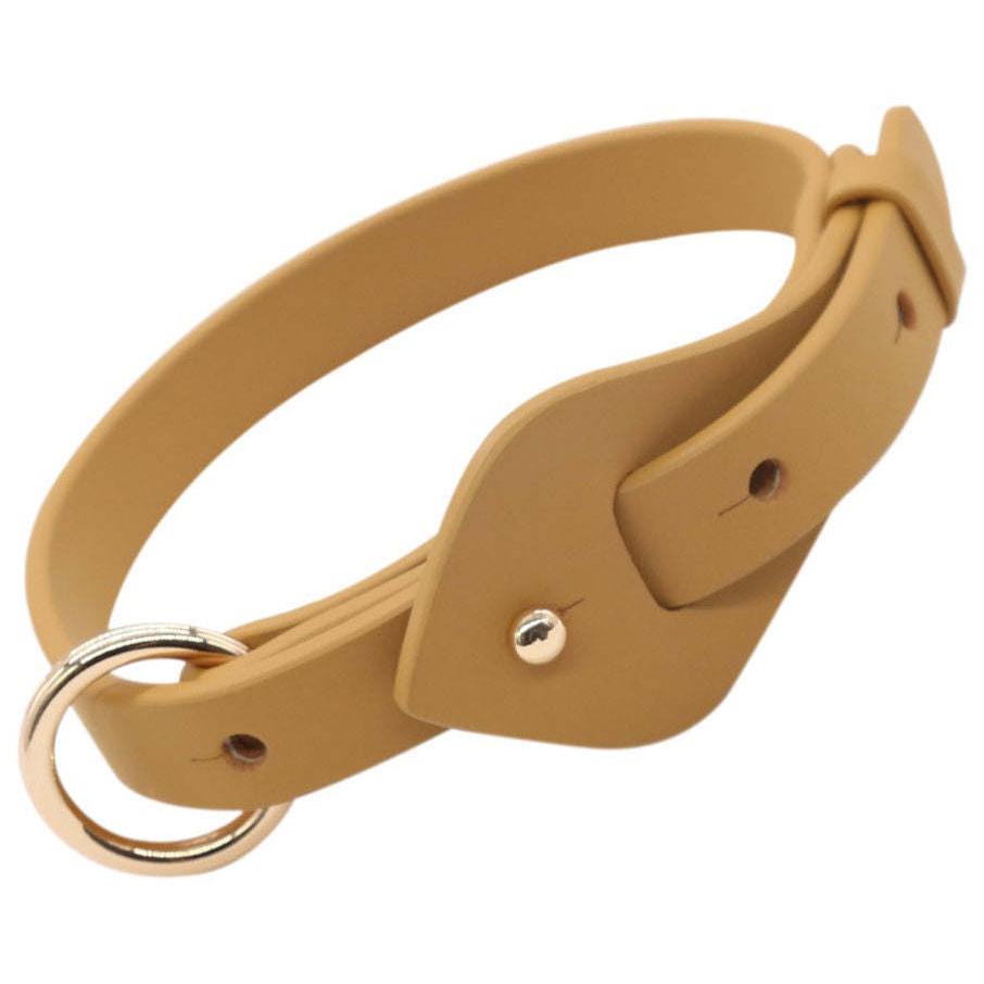 'Ever-Craft' Boutique Series Adjustable Designer Leather Dog Collar in multiple sizes and colors. - Wolldi