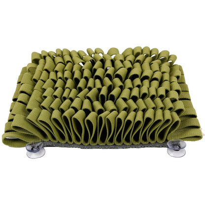 The Pet Life 'Sniffer Grip' is a suction-based snuffle mat for pets, perfect for cognitive development and digestive aid. - Wolldi