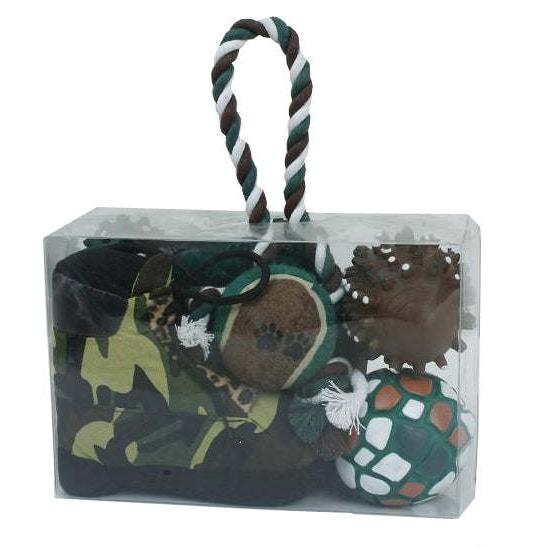 Eco-friendly Camouflage Pet Toy Set Playtime