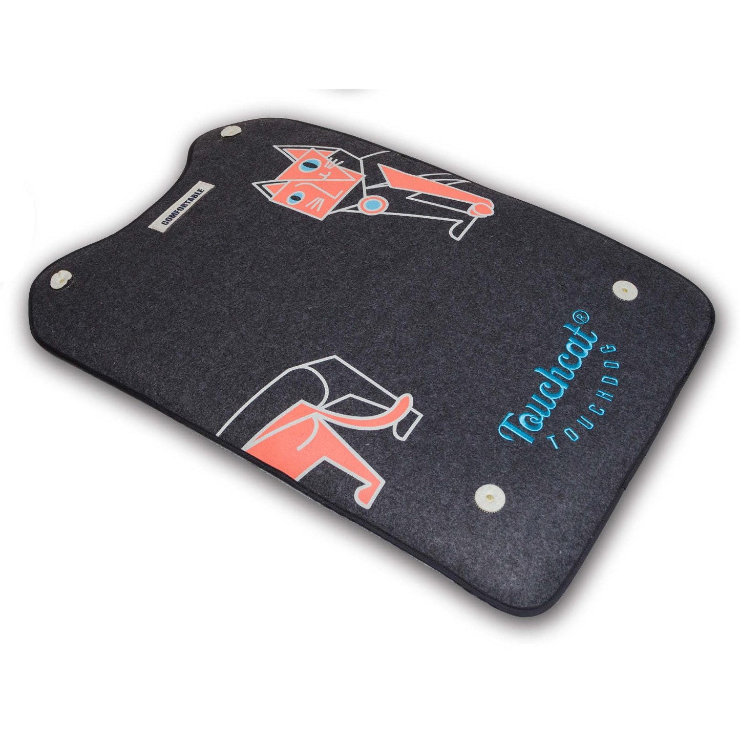 Touchcat Lamaste Travel Reversible Pet Bed Mat: Perfect for traveling and cat exercise. - Wolldi