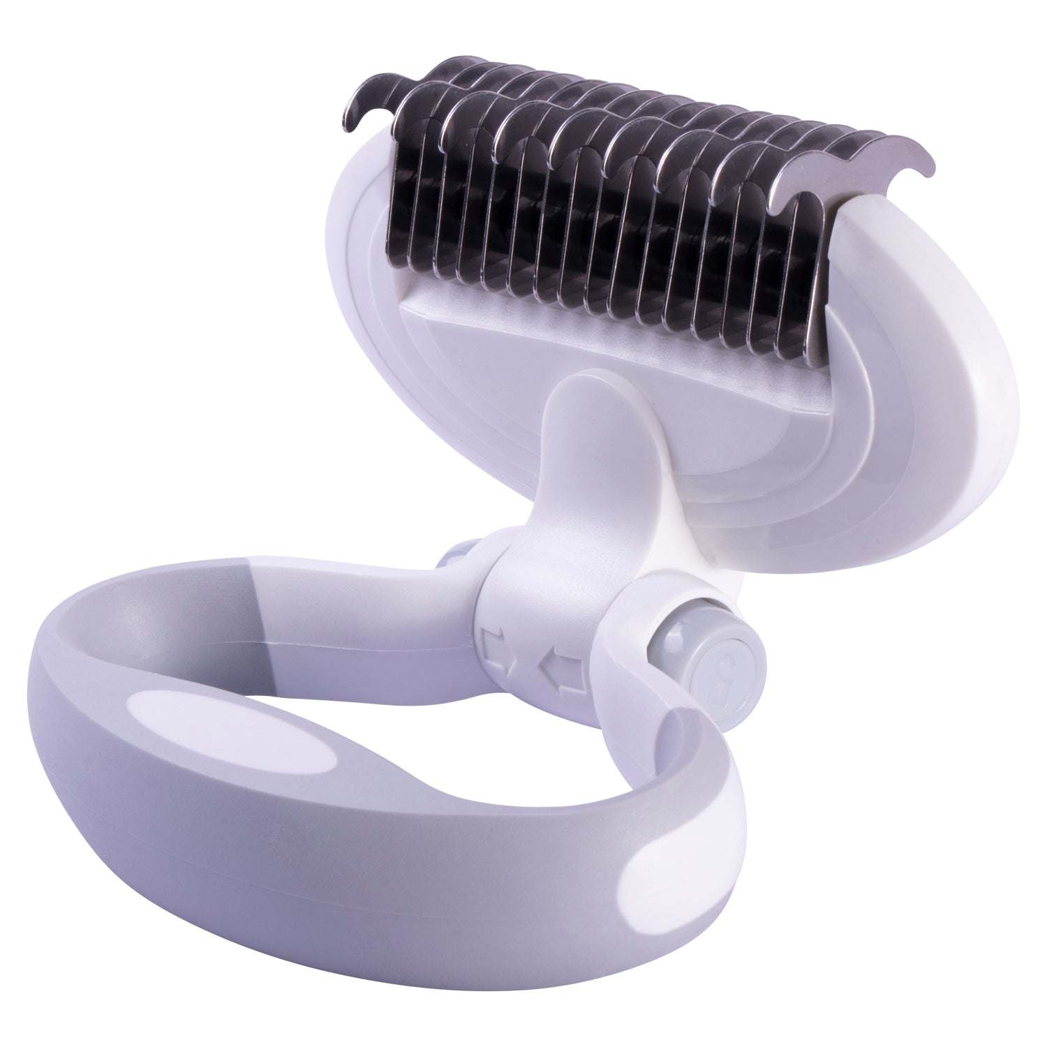 The Pet Life 'Gyrater' Swivel Travel Grooming Dematting Pet Comb is compact, customizable, and perfect for travel. - Wolldi