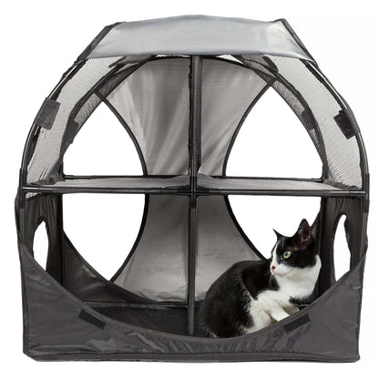 Collapsible Cat House for Multiple Cats HomeStyle