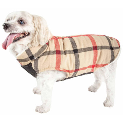 Warm Plaid Dog Coat Fashion