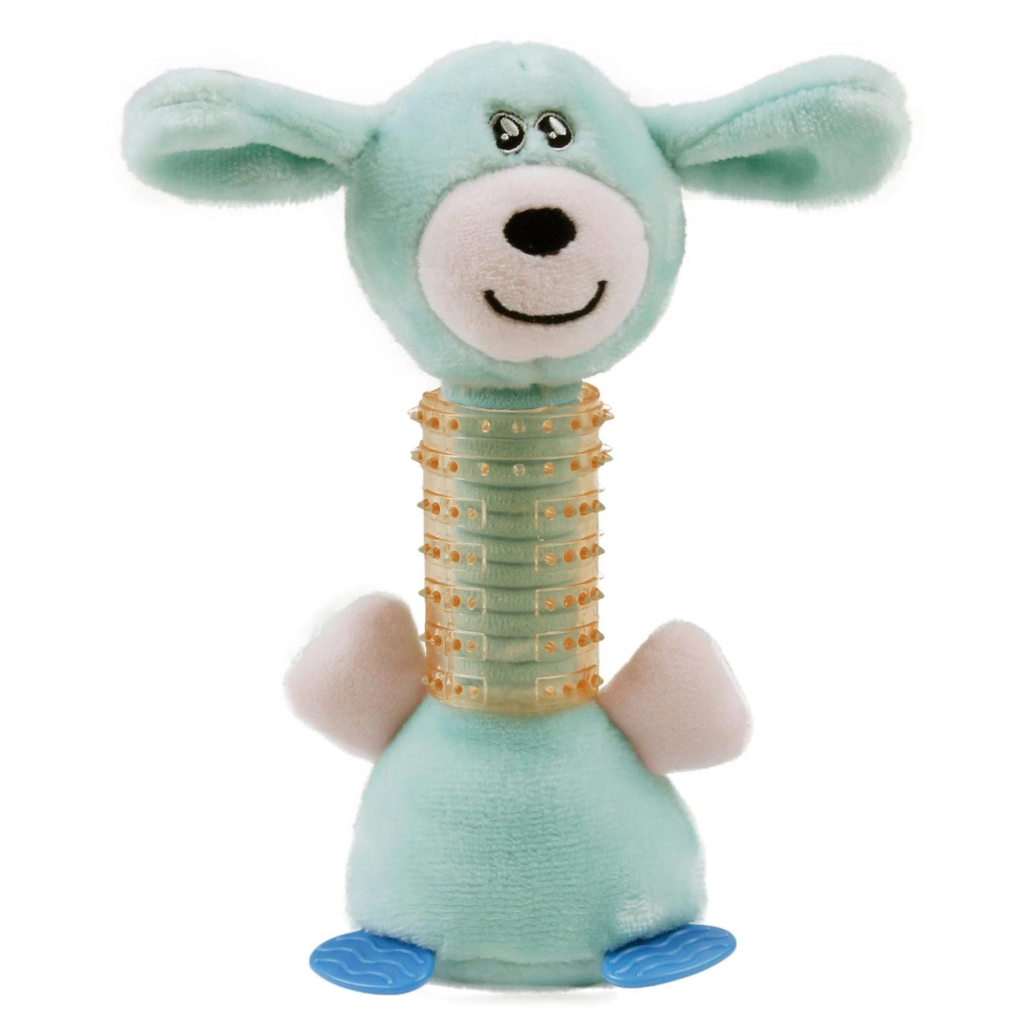 The Pet Life Totty-Chew' toy is perfect for teething pets, with a squeaky plush head and rubber chew stick. - Wolldi