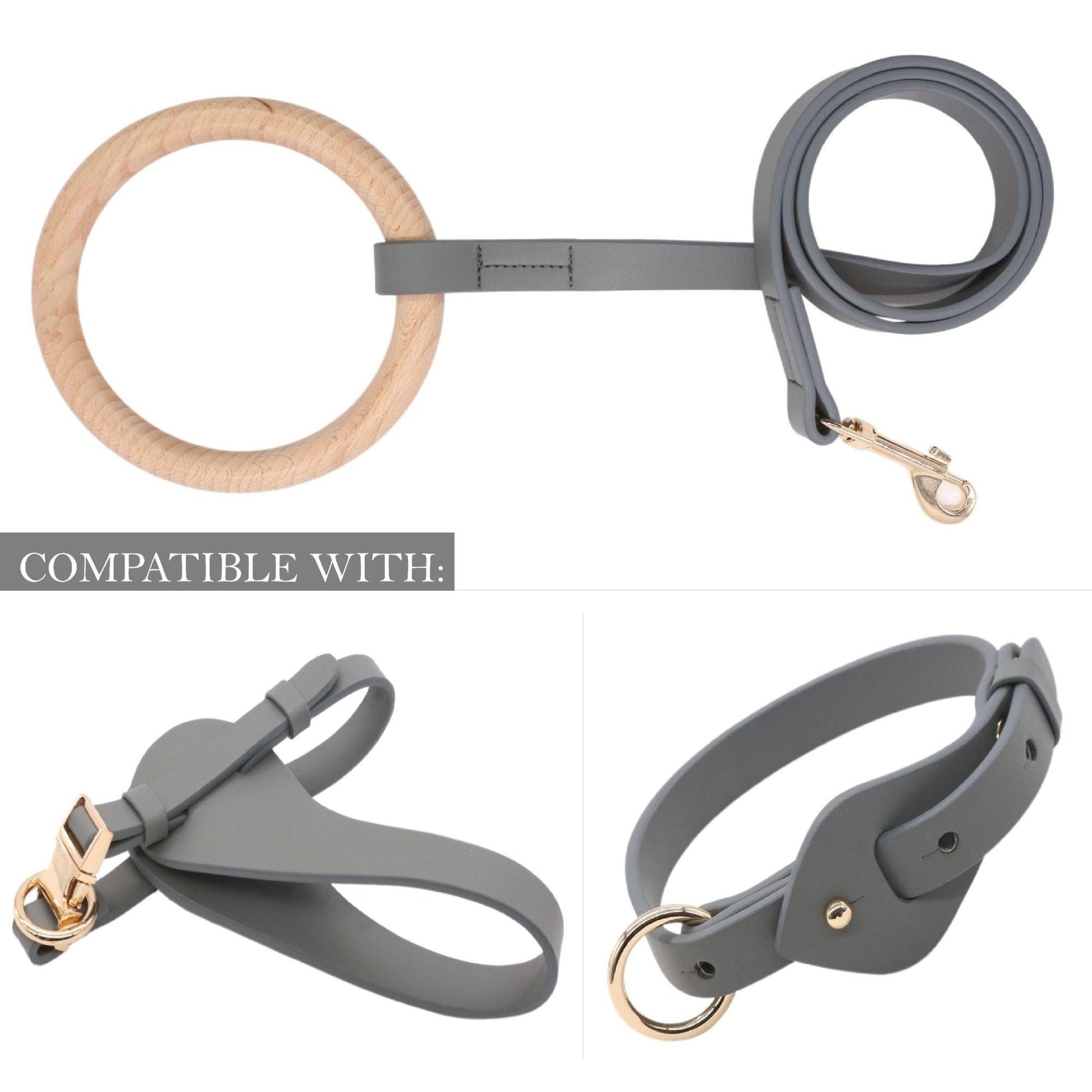 Pet Life 'Ever-Craft' Boutique Series Beechwood and Leather Designer Dog Leash: Stylish, durable, and versatile. - Wolldi