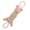 Eco-friendly jute rope pig dog toy Playtime