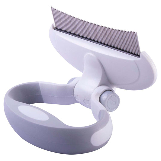 The Pet Life 'Gyrater' Travel Swivel Comb: Compact, customizable, and effective for grooming pets on the go. - Wolldi